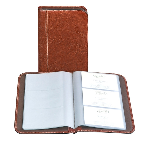 Brepols Palermo porte-cartes de visite pour 144 cartes - marron 3.852.3306.03.0.0 400393 - 1