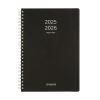 Brepols Polyprop agenda semainier 16 mois 2025-2026 (1 semaine par page) 4 langues - noir 2.064.4910.01.4.0 262389 - 1