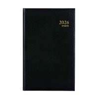 Brepols Saturnus Lima Basic agenda journalier 2026 avec répartition par demi-heure (1 jour par page) 4 langues - noir 0.015.1255.01.6.0 262445