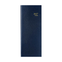 Brepols Saturnus Lima agenda avec répartition par quart d'heure 2027 4 langues 4 jours par page - bleu 440205