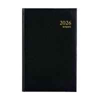 Brepols Saturnus Lima agenda journalier 2026 avec répartition par heure (2 jours par page) 4 langues - noir 0.221.1255.01.6.0 262437