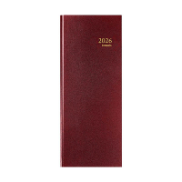 Brepols Saturnus Lima agenda journalier 2026 avec répartition par quart d'heure (1 jour par page) 4 langues - bordeaux 0.111.1255.04.6.0 262404