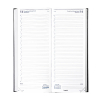 Brepols Saturnus Lima agenda journalier répartition par quart d'heure 2026 (1 jour sur 2 pages) 4 langues - noir 262557 - 2