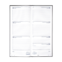 Brepols Saturnus Lima agenda semainier 2026 avec répartition par heure (1 semaine sur 2 pages) 4 langues - noir 0.131.1255.01.6.0 262447
