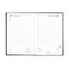 Brepols Saturnus Luxe Lima agenda journalier 2026 avec répartition par demi-heure (1 jour par page) 4 langues - bleu 0.216.1256.06.6.0 262409 - 2