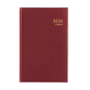 Brepols Saturnus Luxe Lima agenda journalier 2026 avec répartition par demi-heure (1 jour par page) 4 langues - bordeaux 0.216.1256.04.6.0 262408 - 1
