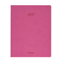 Brepols Timing Colora agenda hebdomadaire format horaire 2027 (1 semaine par 2 pages) 6 langues - rose 440281
