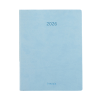 Brepols Timing Colora agenda semainier avec répartition par heure 2026 (1 semaine sur 2 pages) 6 langues - bleu clair 262459