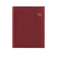 Brepols Timing Lima agenda semainier avec affichage horaire 2027 (1 semaine par 2 pages) 6 langues - bordeaux 440216