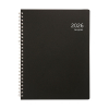 Brepols Timing Recycled PP agenda semainier 2026 avec répartition par heure (1 semaine sur 2 pages) 4 langues - noir 0.137.4910.01.4.0 262476 - 1