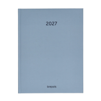 Brepols Timing Sunrise agenda hebdomadaire format horaire 2027 (1 semaine par 2 pages) 6 langues - bleu 440279