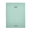 Brepols Timing Sunrise agenda hebdomadaire format horaire 2027 (1 semaine par 2 pages) 6 langues - vert menthe 440278 - 1