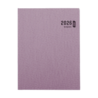 Brepols Timing Toile Ocean agenda semainier 2026 avec répartition par heure (1 semaine sur 2 pages) 6 langues - rose/rouge 0.136.2065.99.6.0RD 262463
