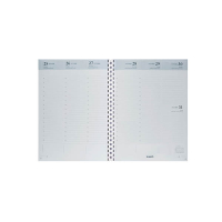 Brepols Timing recharge d'agenda hebdomadaire avec répartition horaire 2027 (1 semaine, 2 pages) 4 langues 440296