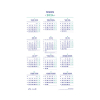 Brepols calendier annuel 2024 en format poster 40 x 60,5 cm (4 langues) 1.840.9900.00.0.0 261162