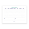 Brepols calendrier hebdomadaire non daté (56 feuilles) ANGL - bleu 1.890.9900.99.5.0BL 262552 - 2