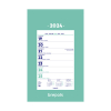 Brepols calendrier sur carton 1 semaine 2024 19 x 31 cm (4 langues) 1.850.9900.00.6.0 261156