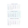 Brepols calendrier trimestriel 2024 30 x 60 cm (4 langues) 1.854.9900.00.8.0 261161