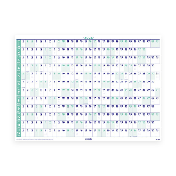 Brepols planificateur annuel 2026 bilingue 262529 - 1