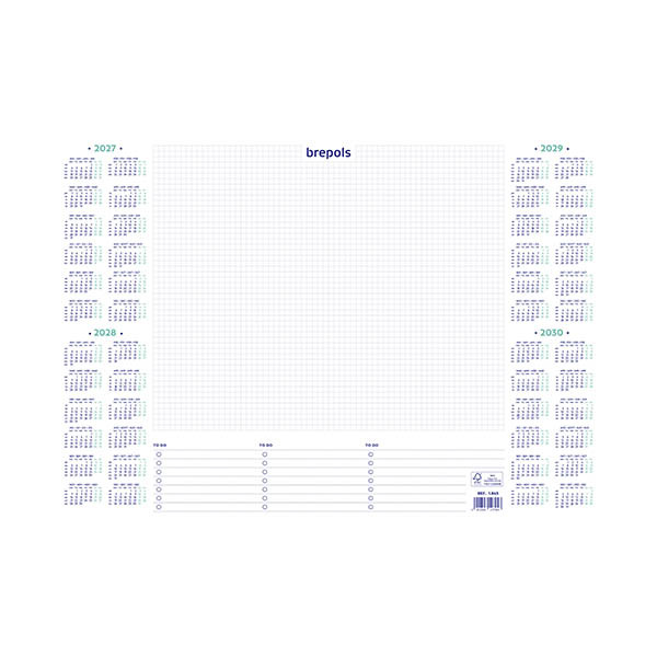 Brepols sous-main 2027-2030 (40 feuilles) bilingue 440247 - 1