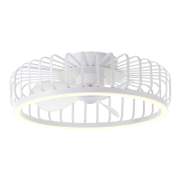 Ventilateur de plafond avec éclairage LED | Capo | Ø 48 cm | 2700-6500K | Blanc | 36W | Brillant LBR00004