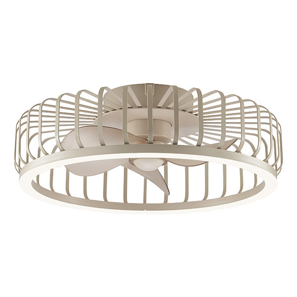 Ventilateur de plafond avec éclairage LED | Capo | Ø 48 cm | 2700-6500K | Couleur sable | 36W | Brillant LBR00006 - 1