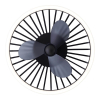 Ventilateur de plafond avec éclairage LED | Capo | Ø 48 cm | 2700-6500K | Noir | 36W | Brillant LBR00005 - 3