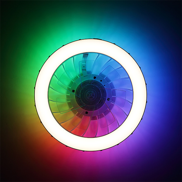 Ventilateur de plafond avec éclairage LED | Fanora | Ø 46 cm | RGBIC + 2700-6500K | Blanc | 30W | Brillant LBR00007 - 4