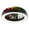 Ventilateur de plafond avec éclairage LED | Fanora | Ø 46 cm | RGBIC + 2700-6500K | Noir | 30W | Brillant LBR00008 - 1