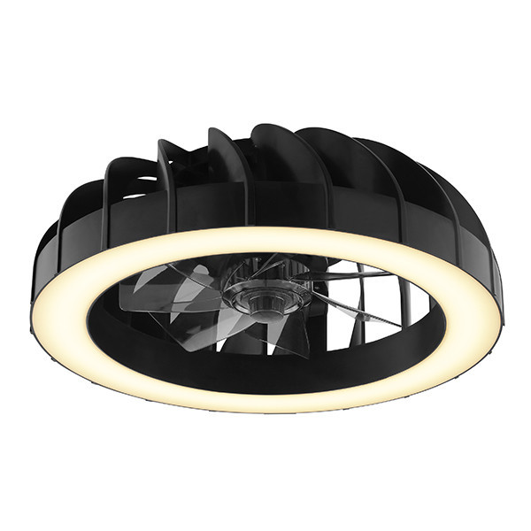 Ventilateur de plafond avec éclairage LED | Fanora | Ø 46 cm | RGBIC + 2700-6500K | Noir | 30W | Brillant LBR00008 - 2