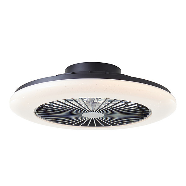 Ventilateur de plafond avec éclairage LED | Salerno | Ø 48,5 cm | RGBIC + 3000-6500K | Noir | 40W | Brillant LBR00001 - 2