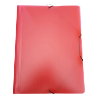 Bronyl chemise en PP A4 - rouge transparent 110283 402832