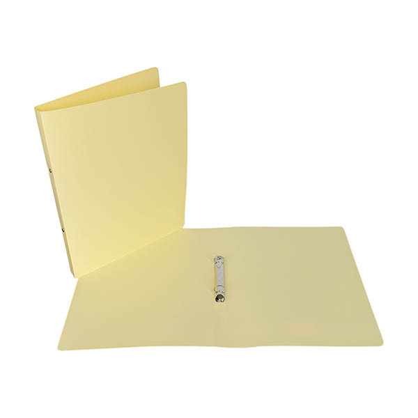 Bronyl classeur à 2 anneaux ronds (22 mm) A4 - jaune pastel 440505 - 1