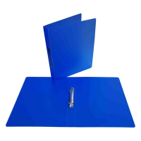 Bronyl classeur 2 anneaux - bleu transparent (35 mm) 344192 402778