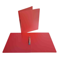 Bronyl classeur 2 anneaux - rouge transparent (35 mm) 344193 402779