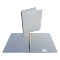 Bronyl classeur 4 anneaux - blanc transparent (35 mm) 344216 402785
