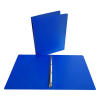 Bronyl classeur 4 anneaux - bleu transparent (25 mm)