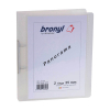 Bronyl classeur personnalisable à 2 anneaux ronds 25 mm - transparent blanc 440414 - 2
