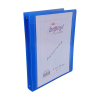 Bronyl classeur personnalisable à 4 anneaux ronds 25 mm - transparent bleu 440417 - 2