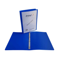 Bronyl classeur personnalisable avec 4 anneaux en O 16 mm - bleu 440409