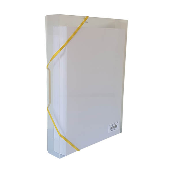Bronyl elastobox blanc transparent avec élastique jaune 40 mm 440404 - 1