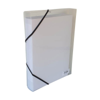 Bronyl elastobox blanc transparent avec élastique noir 40 mm 440400