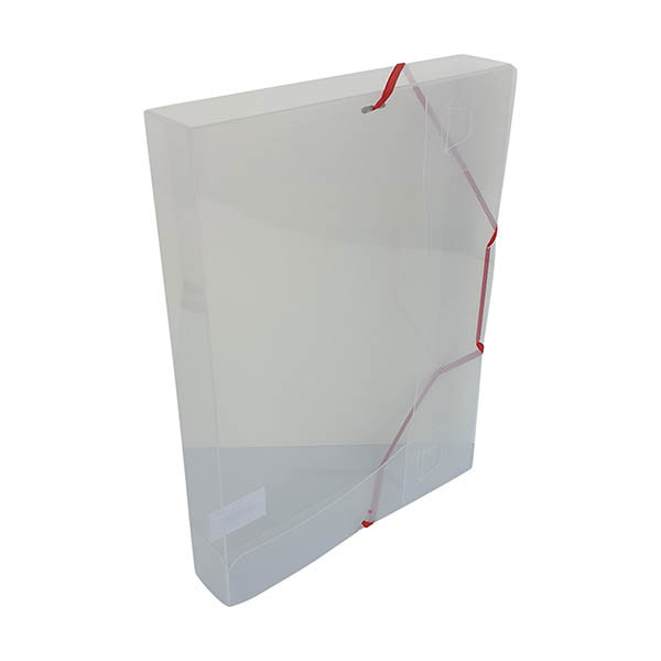 Bronyl elastobox blanc transparent avec élastique rouge 40 mm 440402 - 1