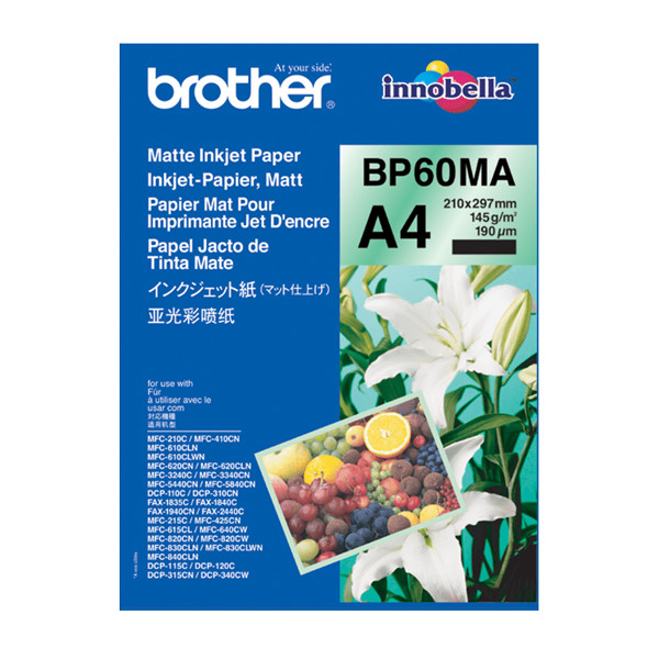 Brother BP60MA papier photo jet d'encre mat A4 145 g/m² (25 feuilles) BP60MA 063526 - 1