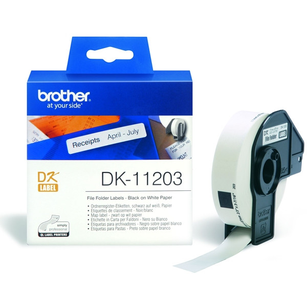 Brother DK-11203 étiquettes de classement (d'origine) - blanc DK11203 080714 - 1