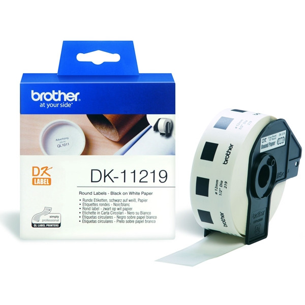 Brother DK-11219 étiquettes rondes (d'origine) - blanc DK11219 080720 - 1