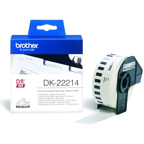 Brother DK-22214 rouleau de papier continu (d'origine) - blanc DK22214 080728 - 1