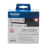 Brother DK-22251 rouleau de papier continu (d'origine) - rouge/noir sur blanc DK-22251 080776