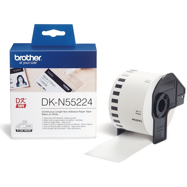 Brother DK-N55224 ruban continu de papier sans adhésif (d'origine) - blanc DKN55224 080740 - 1