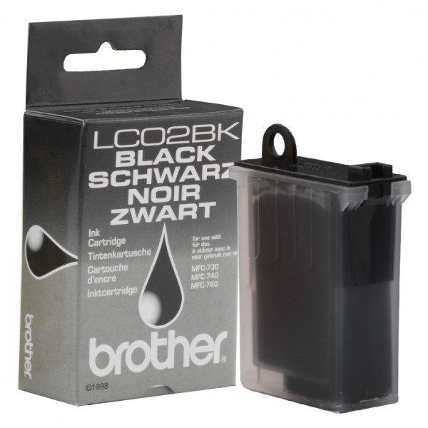 Brother LC-02BK cartouche d'encre noire (d'origine) LC02BK 028509 - 1